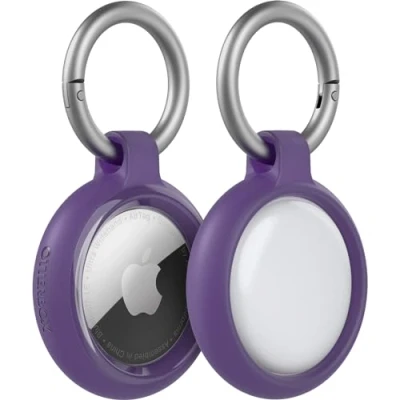 Abbildung von OtterBox AirTags Clear Case für AirTag, stoßfeste, sturzsichere, robuste, dünne Schutzhülle Apple AirTags, inklusive Karabiner, Eminence