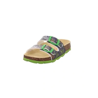 Abbildung von Superfit Jungen Fussbettpantoffel Hausschuh, Blau Mehrfarbig 8150, 32 EU
