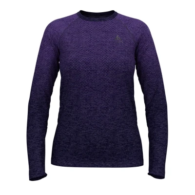 Abbildung von ODLO CREW NECK Essential Seamless Langarmshirt, Damen, Größe: 46/48, Eclipse melange