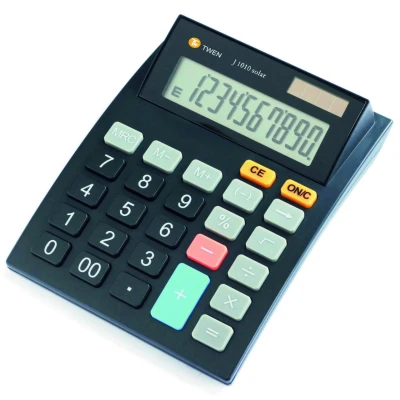Abbildung von TWEN Taschenrechner J 1010 solar, 10 stellig, mit Softtouch Tastatur