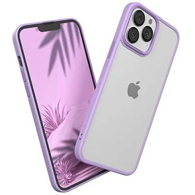 Abbildung von EAZY CASE Ultra Schutz Outdoor Hülle kompatibel mit iPhone 13 Pro Max, hochwertige Schutzhülle Aufprallschutz, Stoßfest und Kratzfest, dünne Handyhülle Kameraschutz, Lila
