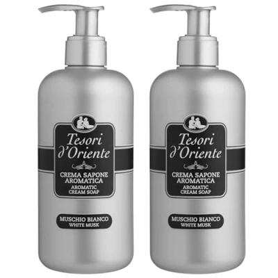 Abbildung von Tesori d&#039;Oriente Muschio Bianco Flüssigseife Weißer Moschus 300ml x2