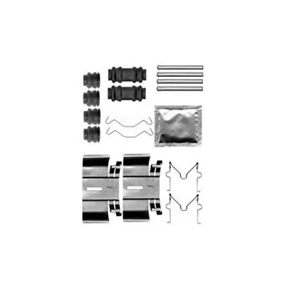 Abbildung von DELPHI LX0563 Zubehörsatz, Scheibenbremsbelag TOYOTA: RAV4 II SUV, NISSAN: TERRANO 2