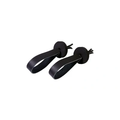 Abbildung von Meinl Cymbals BR4 Leder Marschbeckenriemen inkl. Pads (Paar) schwarz