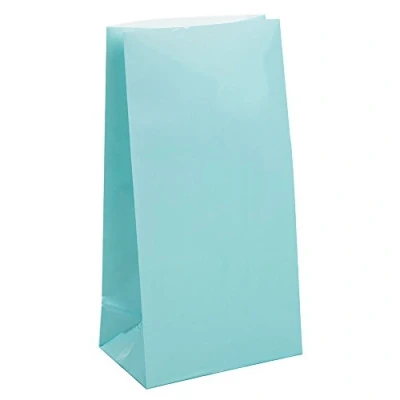 Abbildung von Partybeutel hellblaues Papier 12 Stücke