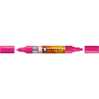 Abbildung von Molotow Permanentmarker One4All Acrylic Twin nachfüllbar 1,5 und 4mm n