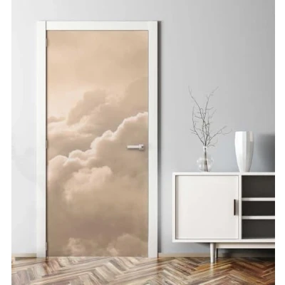 Abbildung von MyMaxxi Tür bekleben mit Türtapete Selbstklebend 90x200 Wolken Sonnenuntergang verschönern Türfolie Türaufkleber XXL Aufkleber Folie Türposter Türklebefolie für jedes Zimmer