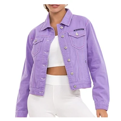 Abbildung von Cipo &amp; Baxx Jeansjacke, Damen, Größe: Medium, Lilac