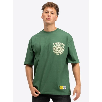 Abbildung von Benlee Waldorf Tshirt print, Herren, Größe: Medium, Bottle green yellow