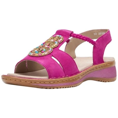 Abbildung von Ara Sandale &quot;HAWAII&quot;, Sommerschuh, Sandalette, Keilabsatz, mit Schmuck, Weite G (= weit)