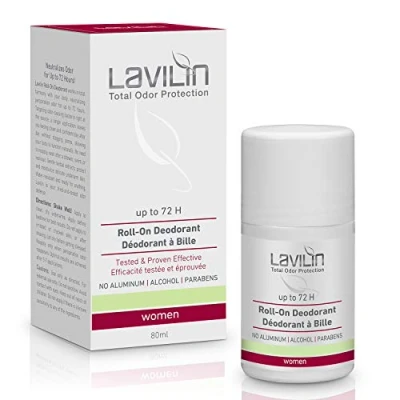 Abbildung von LAVILIN Deo Roll On für Frauen mit bis zu 72 Stunden lang anhaltender Schutz vor unangenehmen Gerüchen Frei von Aluminium, Alkohol und Parabenen tierversuchsfrei Hautfreundlich 76,5 g