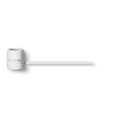 Abbildung von Shure WL183MW/O TQG LAVALIER MICROPHONE, OMNI, WHITE 1 cm Condenser Lavalier, White, Omnidirectional, TA4F Termination Pouch, Tie Clip, Snap Fit Windscreen