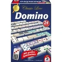 Abbildung von Schmidt Spiele Spiel, Classic Line, Domino, mit extra großen Spielsteinen
