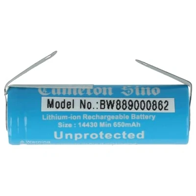 Abbildung von vhbw Akku kompatibel mit Philips VisaPure Essential BSC200, SC5265, SC5275, SC5278 elektrische Gesichtsreinigungsbürste (3,7 V, Li Ion)