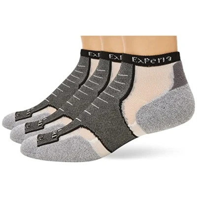 Abbildung von Thorlos Unisex Xccu Thin Cushion Running Low Cut Socken Laufsocken, Schwarz (3 Paar), L (3er Pack)