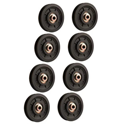 Abbildung von LFJ 90mm Seilrolle, Umlenkrolle, Universallager Riemenscheibe für Gym Fitnessgeräte Ersatzteil Garagentor Kabelmaschine Drahtseilrolle (8Pcs)