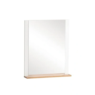 Abbildung von Schildmeyer Jelda Spiegel, Holzwerkstoff, platingrau/Eiche Landhaus Dekor, 59,6 x 12,3 71,1 cm