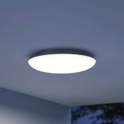 Abbildung von Steinel LED Deckenleuchte DL Vario Quattro S weiß, 360 Bewegungsmelder einstellbar, 4000K neutralweiß, Außenleuchte schlagfest, IP54