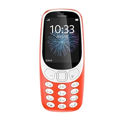 Abbildung von Nokia 3310 2G Mobiltelefon (2,4 Zoll Farbdisplay, 2MP Kamera, Bluetooth, Radio, MP3 Player, Dual Sim) warm red