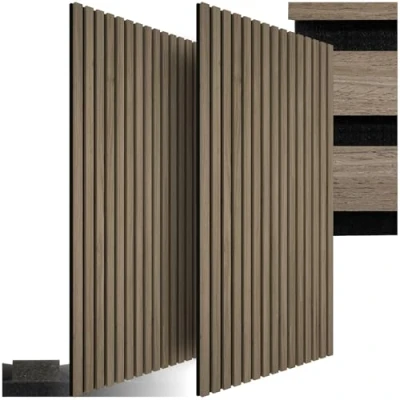Abbildung von tectake Wandpaneel Sonic Wall, BxL: 60x120 cm, (Set, 2 tlg) Akustikpaneele