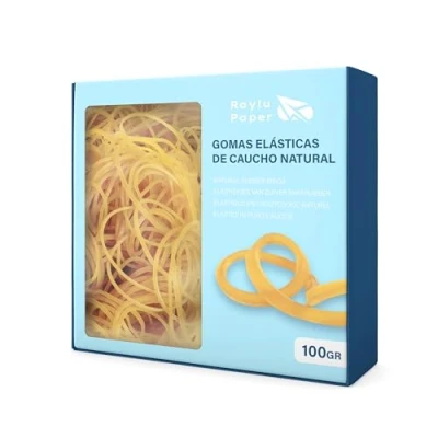 Abbildung von RAYLU PAPER Elastische Gummibänder Büro aus 100% Naturkautschuk, robust, wiederverwendbar, Gummiringe für und Zuhause (200 Ø x 2 mm, 100g)
