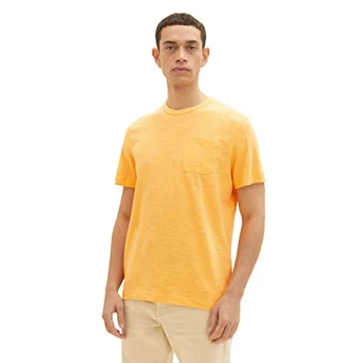 Abbildung von TOM TAILOR Herren 1035615 T Shirt, 22225 Washed Out Orange, L
