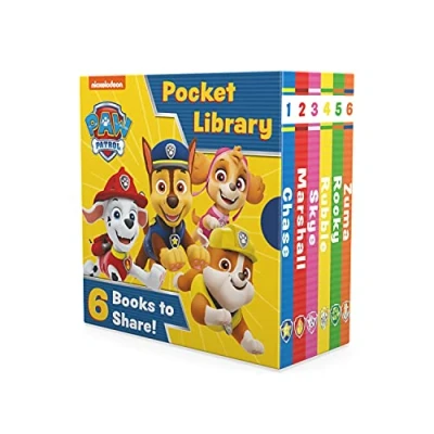 Abbildung von Paw Patrol Pocket Library: Six illustrated story mini board books for children aged 1, 2, 3, 4 based on the Nickelodeon TV Series