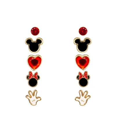 Abbildung von Disney Mickey Minnie Mouse Costume 5PC STUD SET Ohrringe für Kinder, Größe: 0, Black