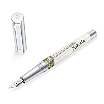 Abbildung von STAEDTLER Initium Corium Füllhalter Urbes Jakarta B, Made in Germany, mit edler Geschenkverpackung, 9PU160B