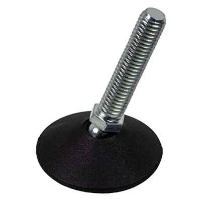Abbildung von Gedotec Regulierschraube M10 x 45 mm 1 Stück Verstellschraube Schwerlast Stellschrauben für Tischbeine &amp; Möbelfüße Metall verzinkt Möbel Stellfüße Made IN Germany Verstellfüße mit Kugelgelenk