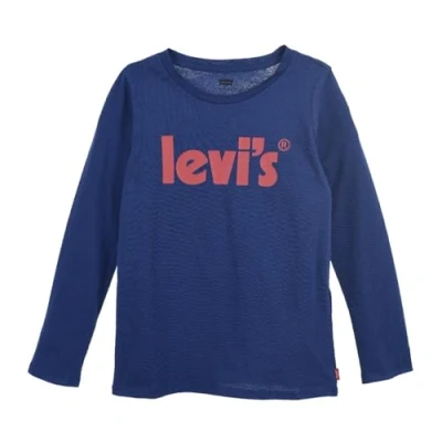 Abbildung von Levi&#039;s Kids ls poster logo top Mädchen Blau Twilight Blue 10 Jahre