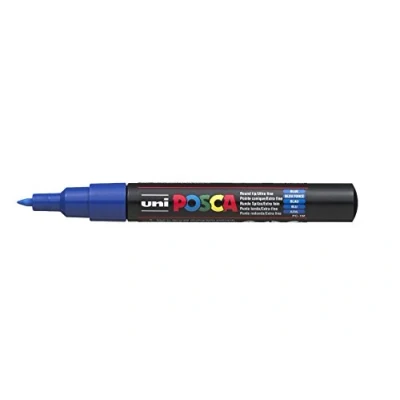 Abbildung von Uni Ball Fasermaler Posca PC 1MC 0,7 dunkelblau