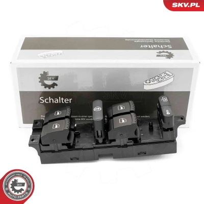 Abbildung von ESEN SKV 37SKV509 Schalter, Fensterheber links, vorne VOLKSWAGEN: Jetta 3
