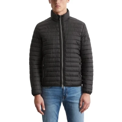 Abbildung von Marc O&#039;Polo Stehkragenstepp MIT Wattierung VON Unifi Repreve Winterjacke, Herren, Größe: Large, Black