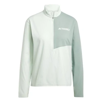 Abbildung von adidas Damen Terrex Multi Climacool Half Zip Long Sleeve, Linen Green, XXS