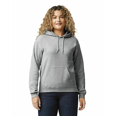 Abbildung von Gildan Herren Kapuzensweatshirt aus Fleece, Stil G18500 T Shirt, Grau Sport Grey, L