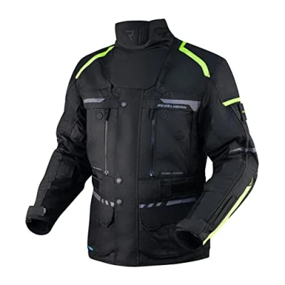 Abbildung von REBELHORN Cubby IV Motorradjacke Herren Textil Reissa Membran Ellbogen und Schulterprotektoren Stufe 2 Mesh Belüftungseinsätze ThermoLite Thermofutter
