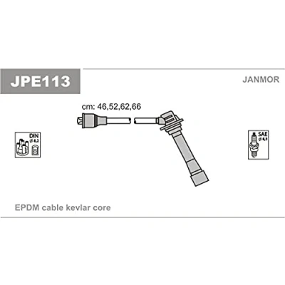Abbildung von JANMOR JPE113 Zündkabelsatz MAZDA: 626 IV Limousine, Schrägheck