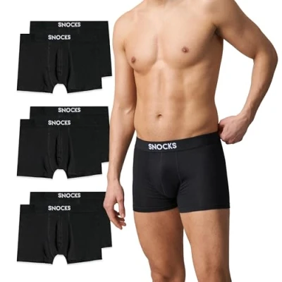 Abbildung von Snocks 6 PACK Panties, Herren, Größe: 3XL, Schwarz