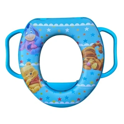 Abbildung von Winnie the Pooh Disney Toilettensitz für Kinder, universal, mit hellblauen Griffen
