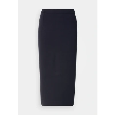 Abbildung von Marc O&#039;Polo Skirt MIDI Length Bleistiftrock, Damen, Größe: 38, Deep night blue