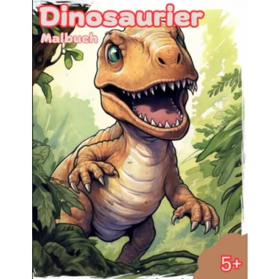 Abbildung von Dinosaurier Malbuch: Großartiges Malbuch zum Thema für Kinder im Alter ab 5 Jahren