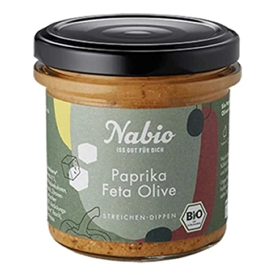 Abbildung von Nabio Bio Brotaufstrich Paprika Feta &amp; Olive, 135 g