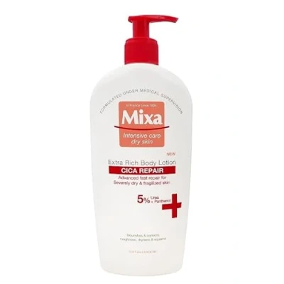 Abbildung von Mixa Cica Reapir Extra reichhaltige Bodylotion mit 5% Urea + Panthenol für trockene Haut