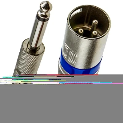 Abbildung von Instrument Kabel XLR 3 Polig Stecker Zum 6,35 mm Männlich Mono Klinkenstecker 1 m [1 Meter/1m]