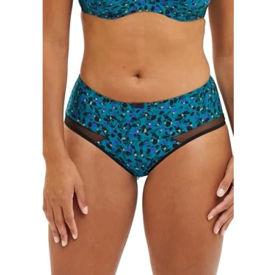 Abbildung von Sans Complexe Damen Complice Slip, Blumendruck, Smaragdblau, 42 44