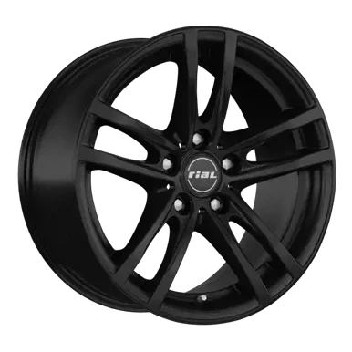 Abbildung von RIAL 5 loch 18Zoll 112mm Alufelge X10 MattSchwarz / Poliert 70845V24 Felge