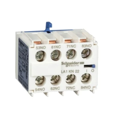 Abbildung von Schneider Electric LA1KN22 Hilfsschalterblock, 2S+2Ö, Schraubklemmen, Motorschütz und Leistungschütz, 2S +2Ö, Dunkelgrau