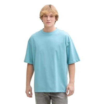 Abbildung von TOM Tailor Denim Oversized Tshirt basic, Herren, Größe: XL, Dusty blue
