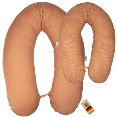 Abbildung von SEI Design Stillkissen Mikroperlen Seitenschläferkissen Babynestchen XXL, Schwangerschaftskissen mit Bezug, Babynest XXL ist als Bettschlange &amp; Bettumrandung verwendbar